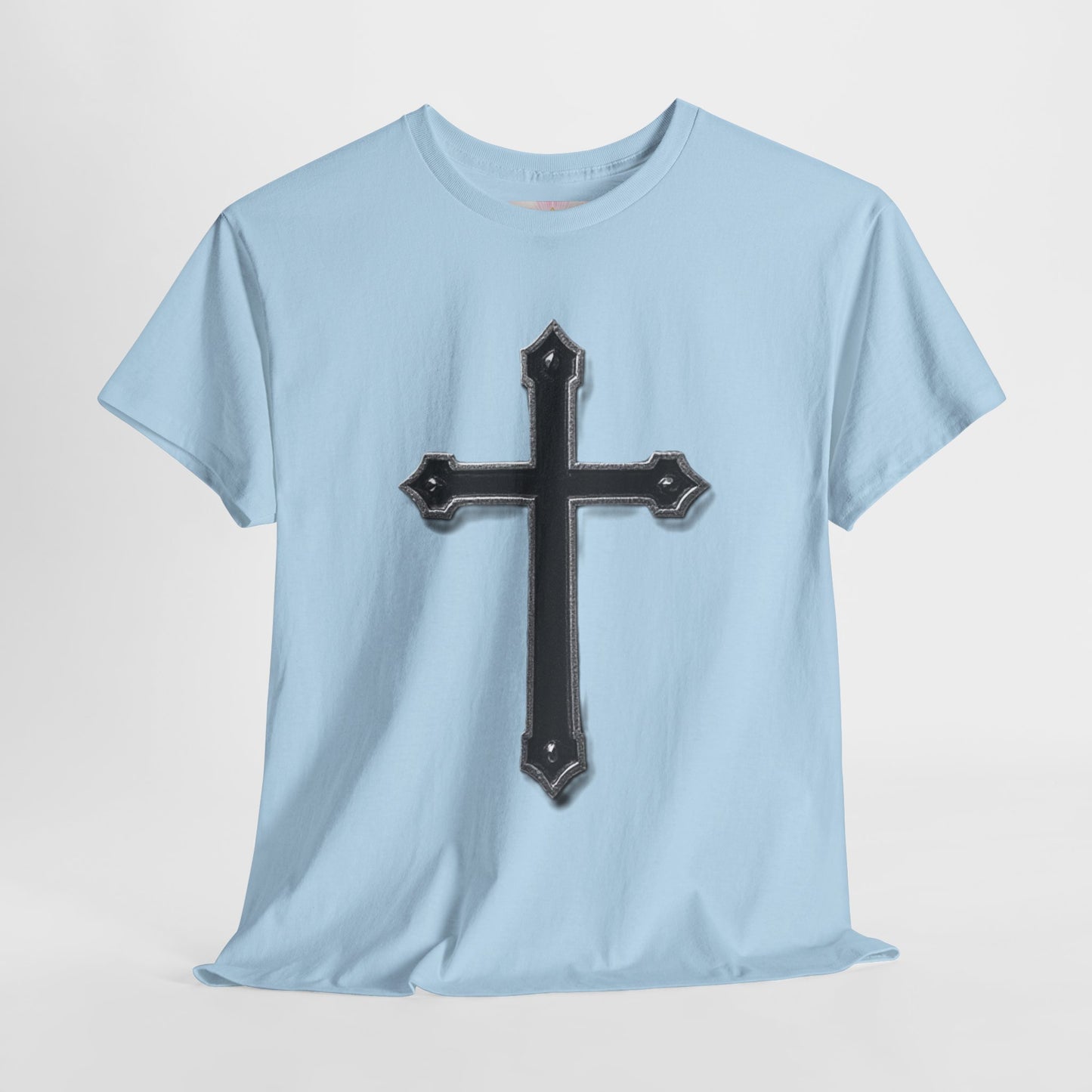 Warrior’s Cross Men’s Christian T-Shirt – Black Cross | Ephesians 6:11