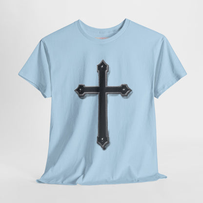 Warrior’s Cross Men’s Christian T-Shirt – Black Cross | Ephesians 6:11