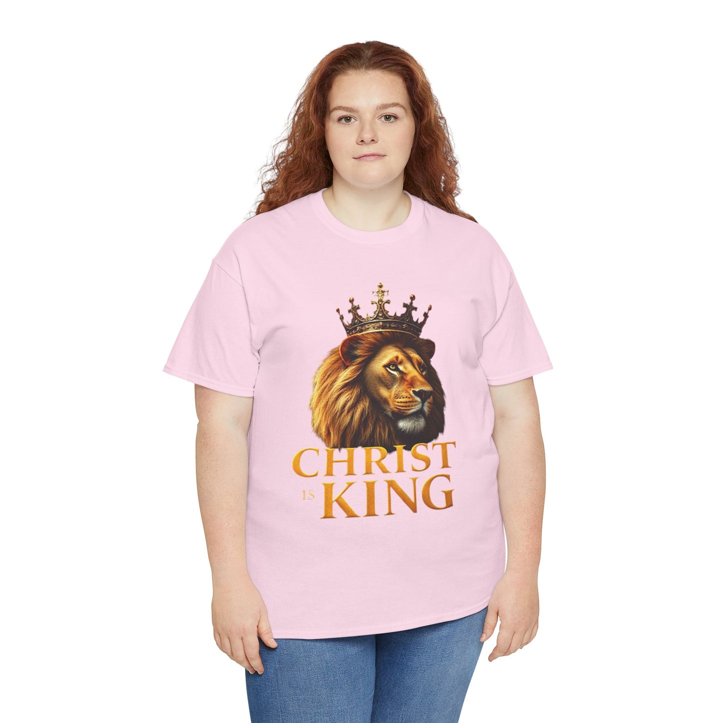 Christ Is King – Lion & Cross Women’s Christian Tee