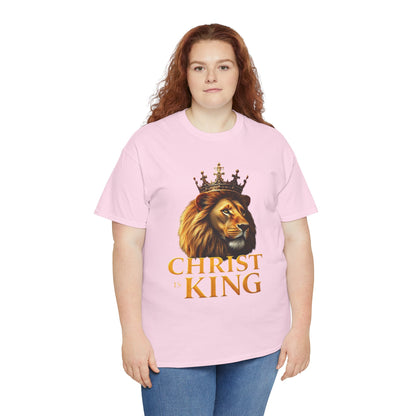 Christ Is King – Lion & Cross Women’s Christian Tee