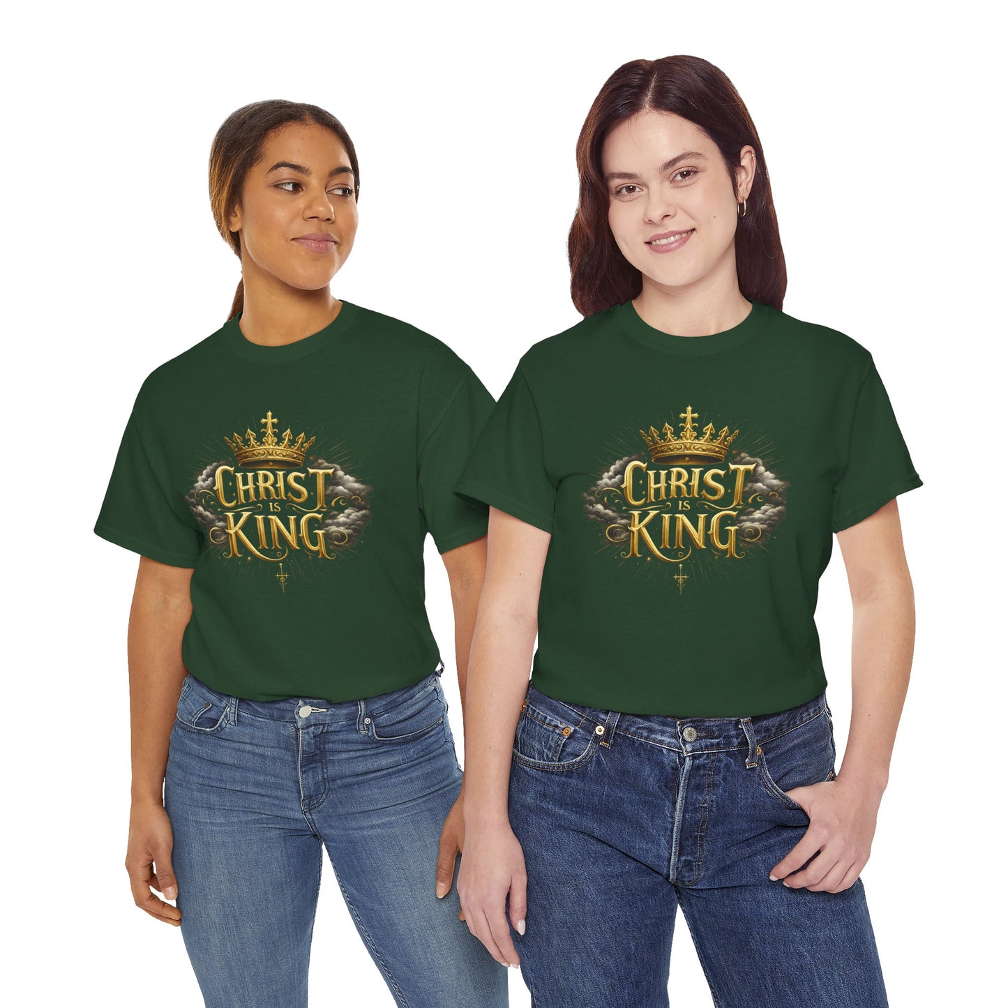 Christ is King Crowned - Women's Christian T-Shirt