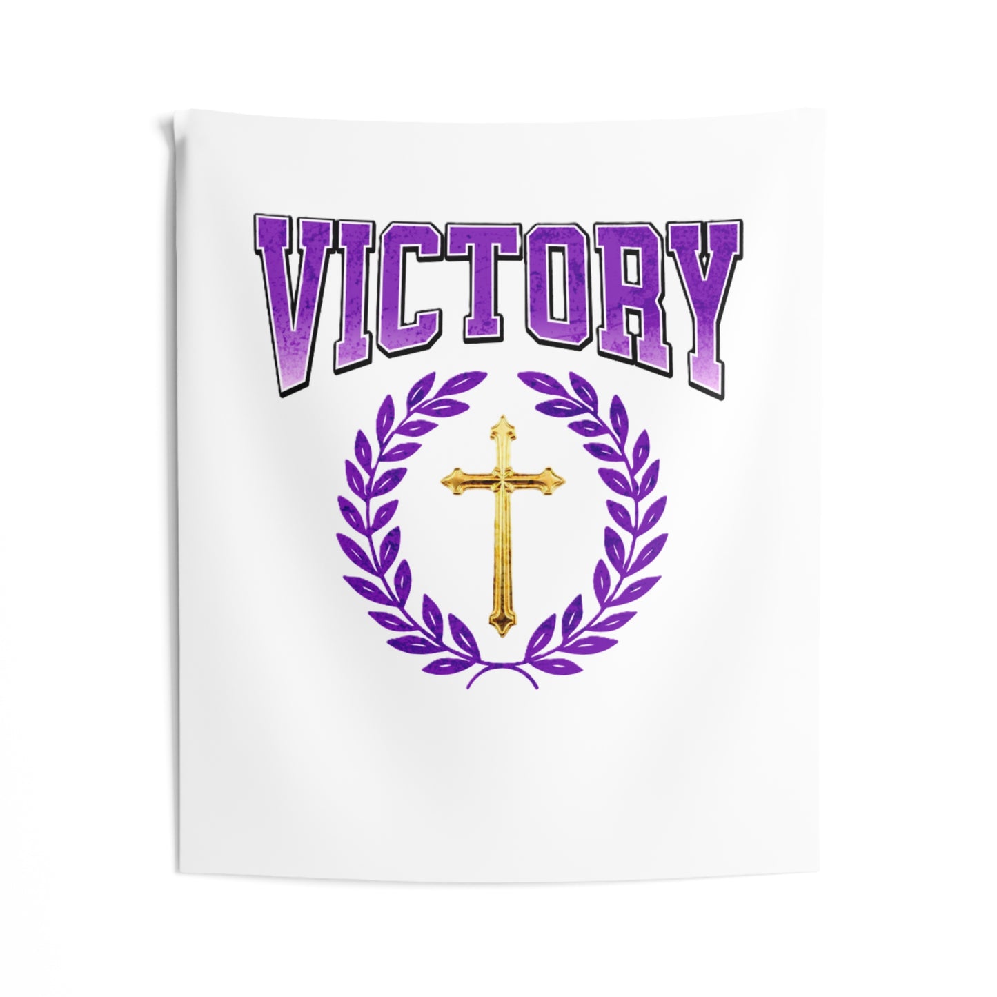 Victory Indoor Wall Tapestry – Bold Christian Inspiration