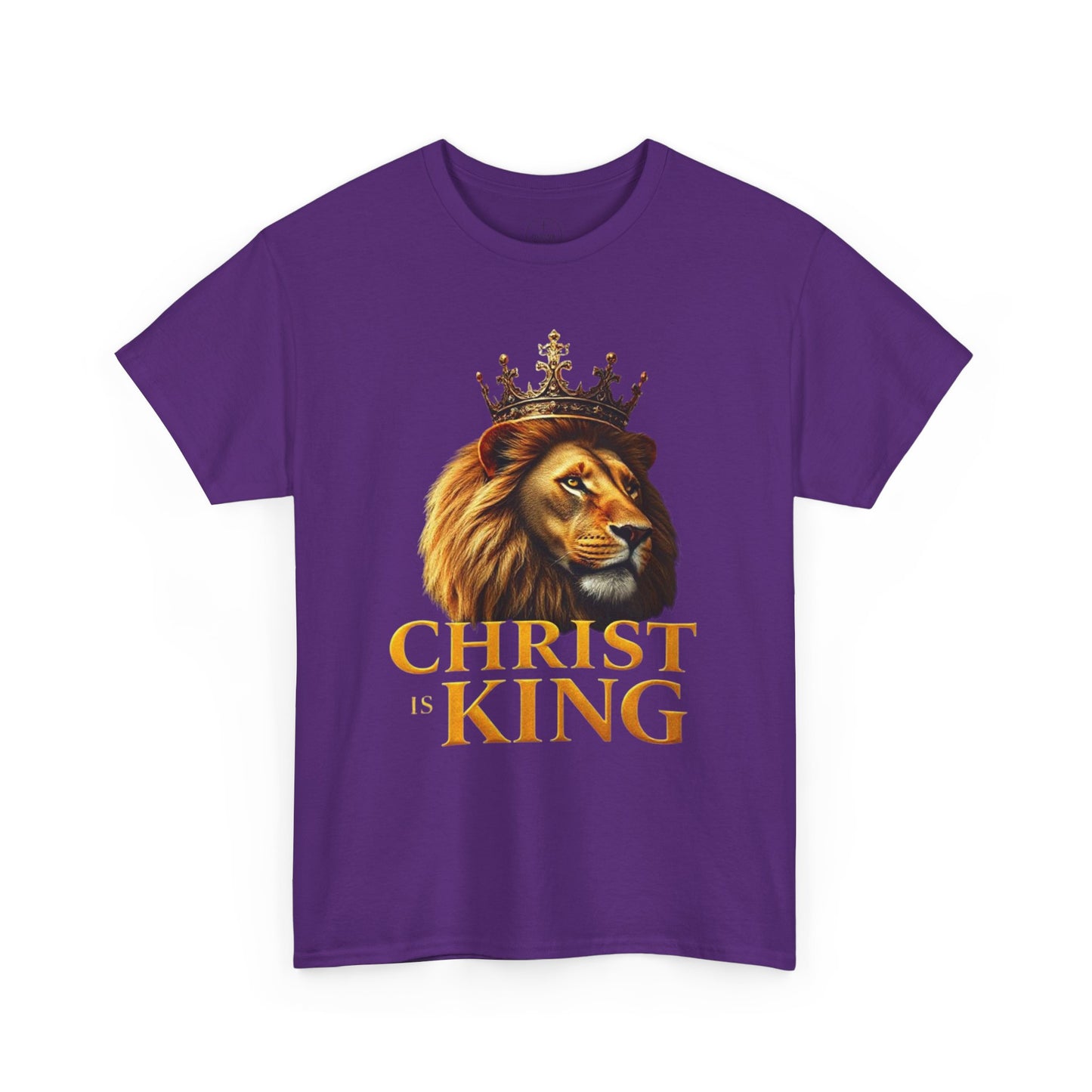 Christ Is King – Lion & Cross Men’s Christian Tee
