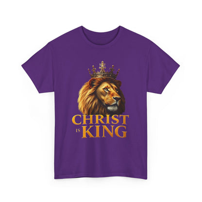 Christ Is King – Lion & Cross Men’s Christian Tee