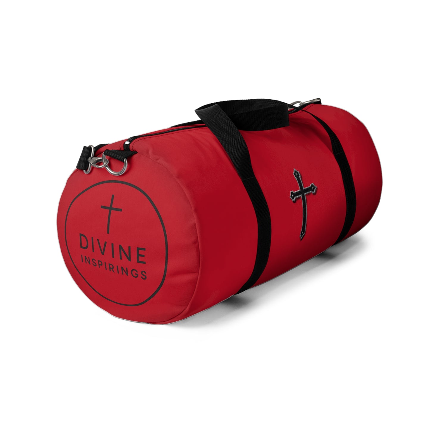 Divine Strength Duffle Bag in Red – Carry the Cross with Purpose