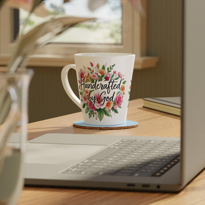 Handcrafted by God Latte Mug – Christian Identity & Daily Inspiration