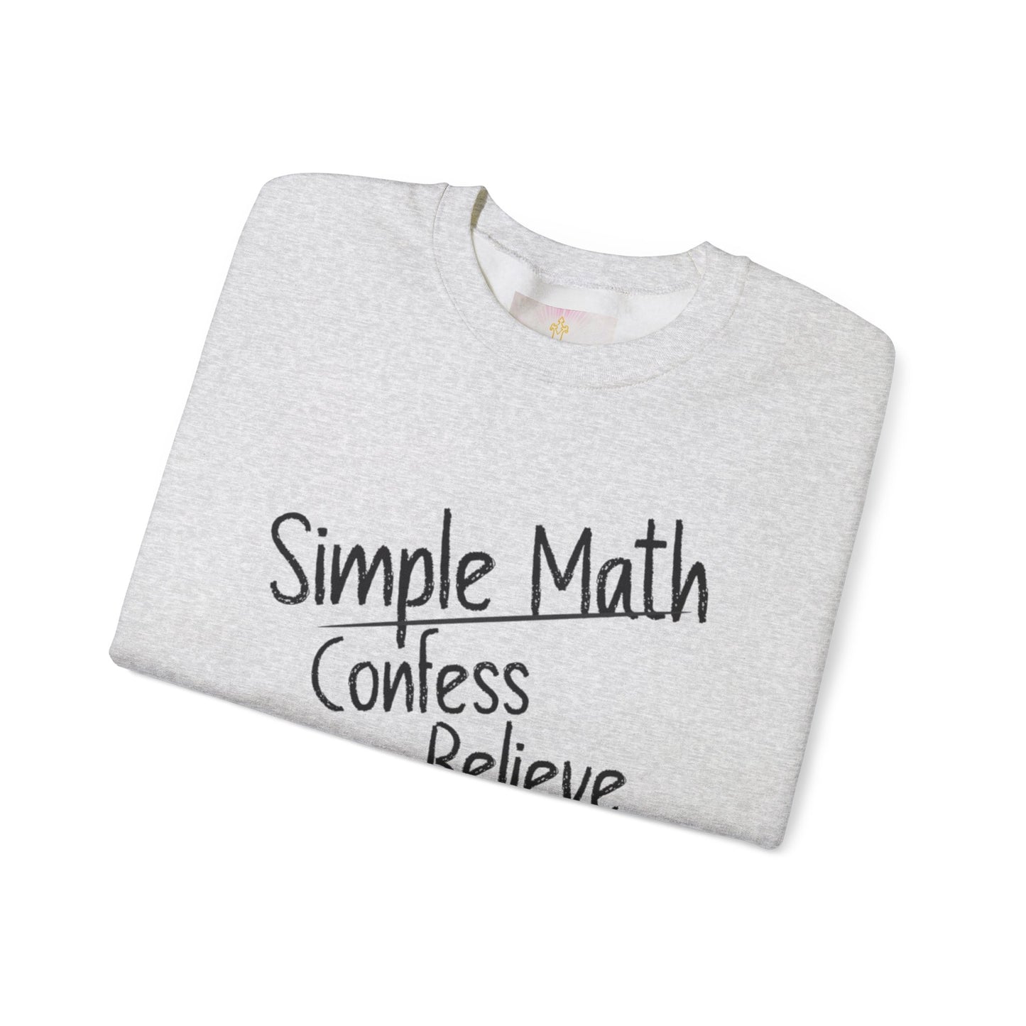 Simple Math Women’s Sweatshirt – Faith Pullover (Black Chalk)