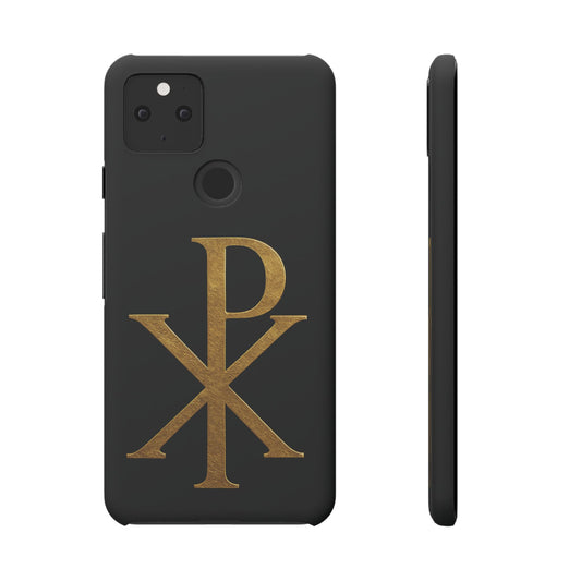 Black Chi Rho Snap Case for Google Pixel 5 – The Way, Truth & Life