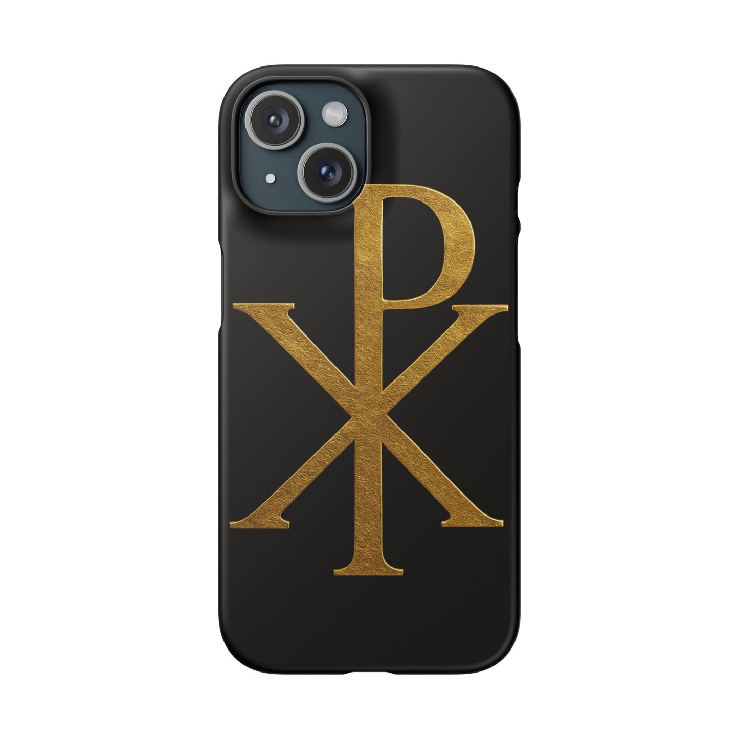 Black Chi Rho Snap Case for iPhone – The Way, Truth & Life