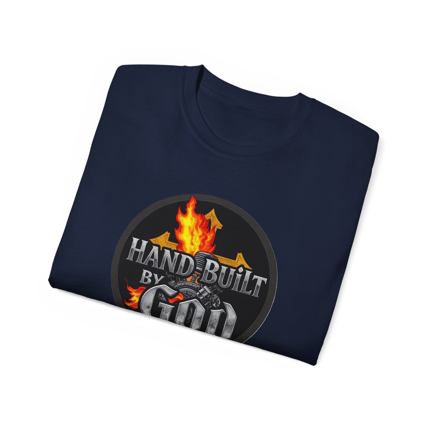 Men’s “Hand Built By God” Christian T-Shirt