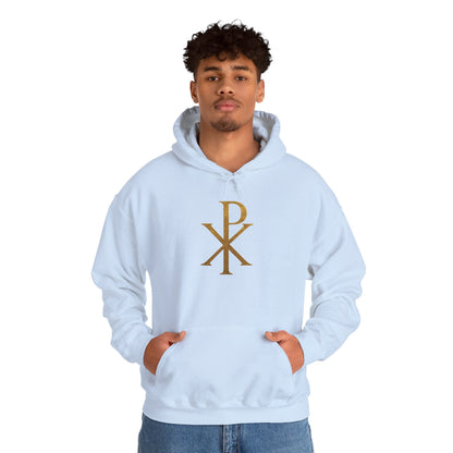 Chi Rho in Gold - Men’s Christian Hoodie