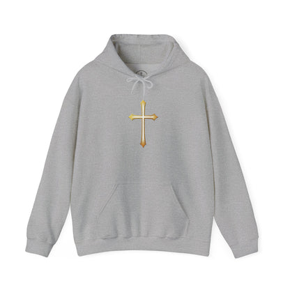 Gold Cross Men's Christian Hoodie