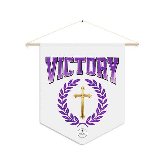 Victory Pennant Banner – Christian Varsity Wall Décor