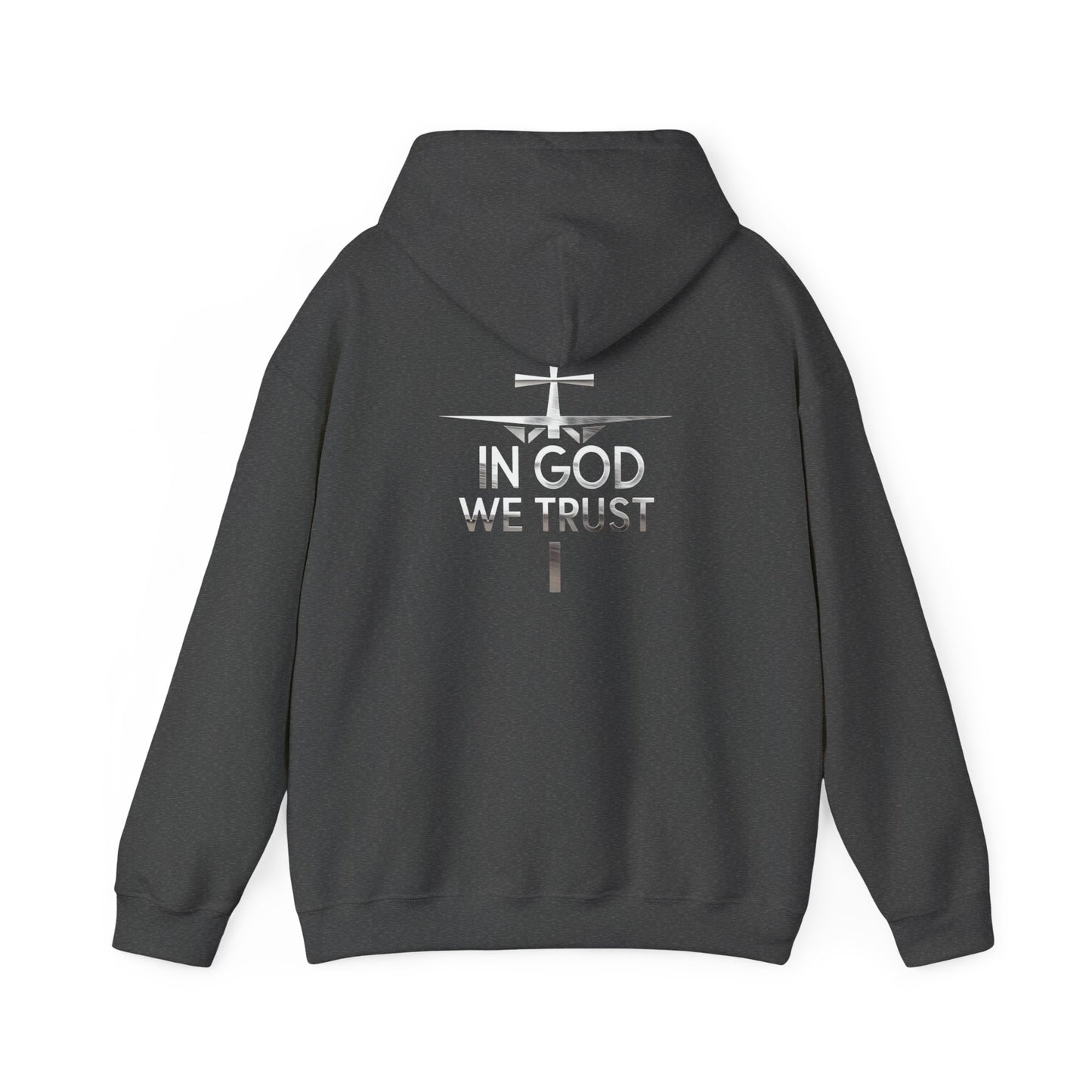 In God We Trust (silver) | Men’s Christian Hoodie