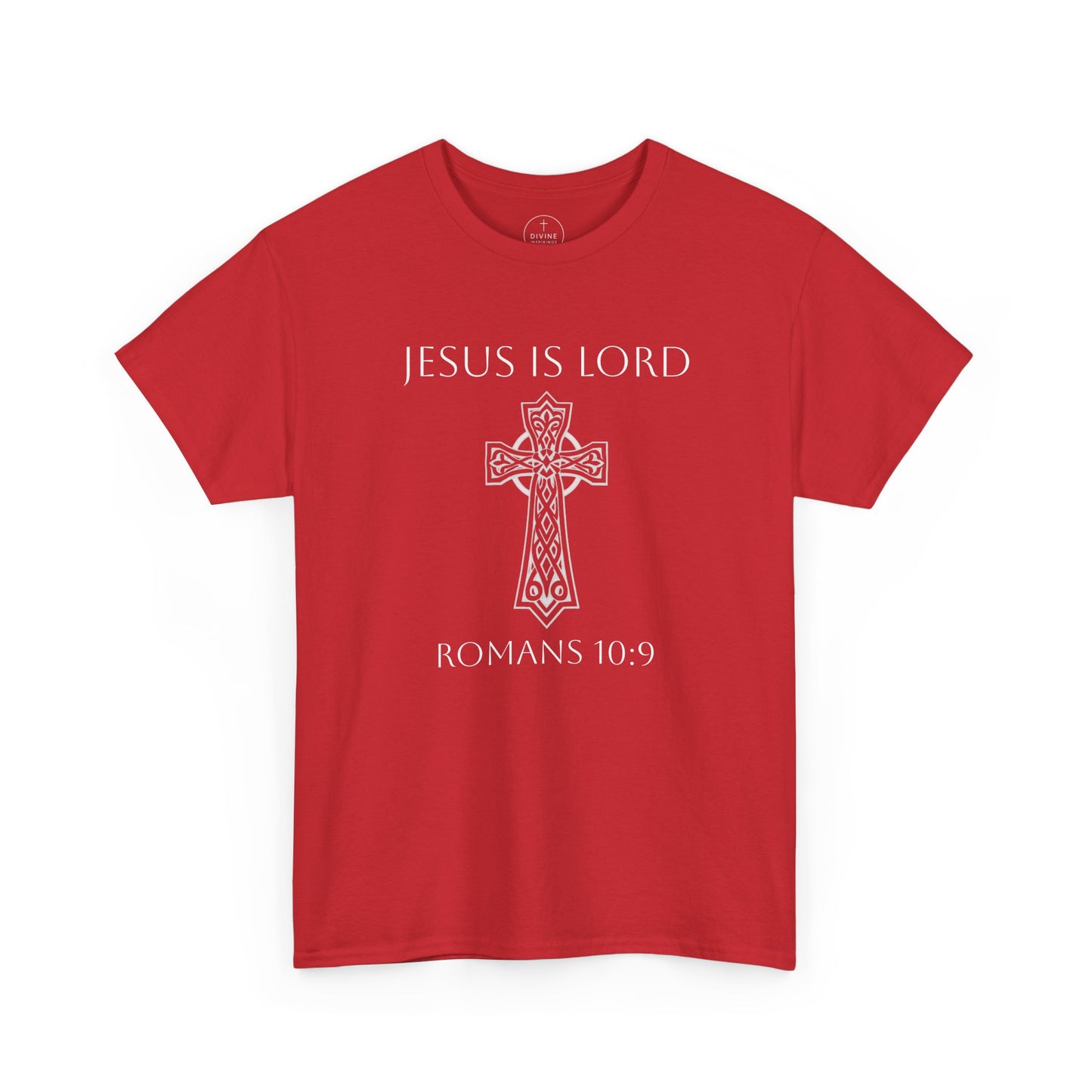 Jesus Is Lord – Men’s Christian Tee (White Lettering)