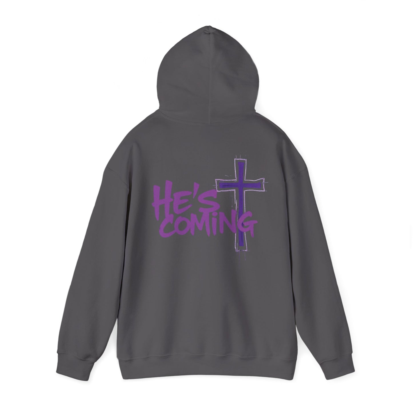 Prophetic “He’s Coming” Men’s Hoodie – Bold Christian Streetwear