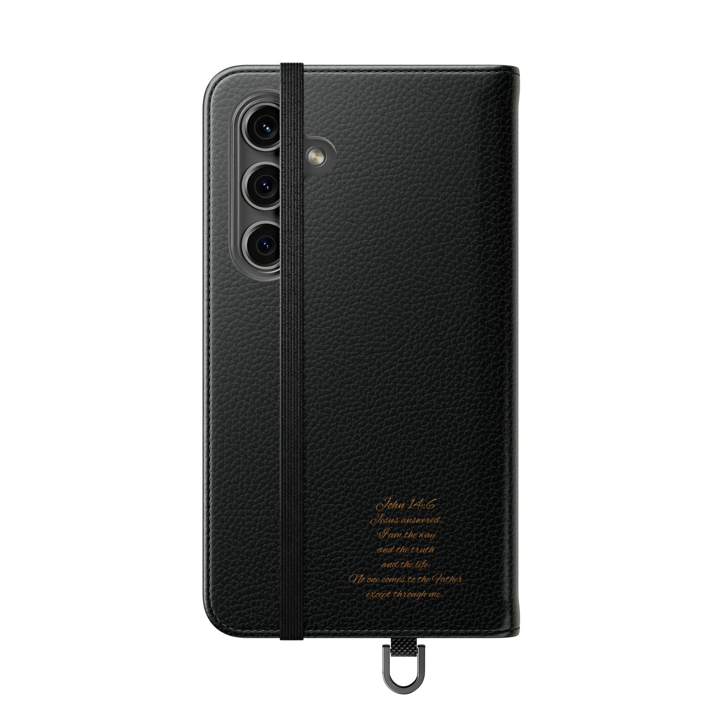 Black Chi Rho Symbol Wallet Case for Samsung– “I am the Way, the Truth, the Life”