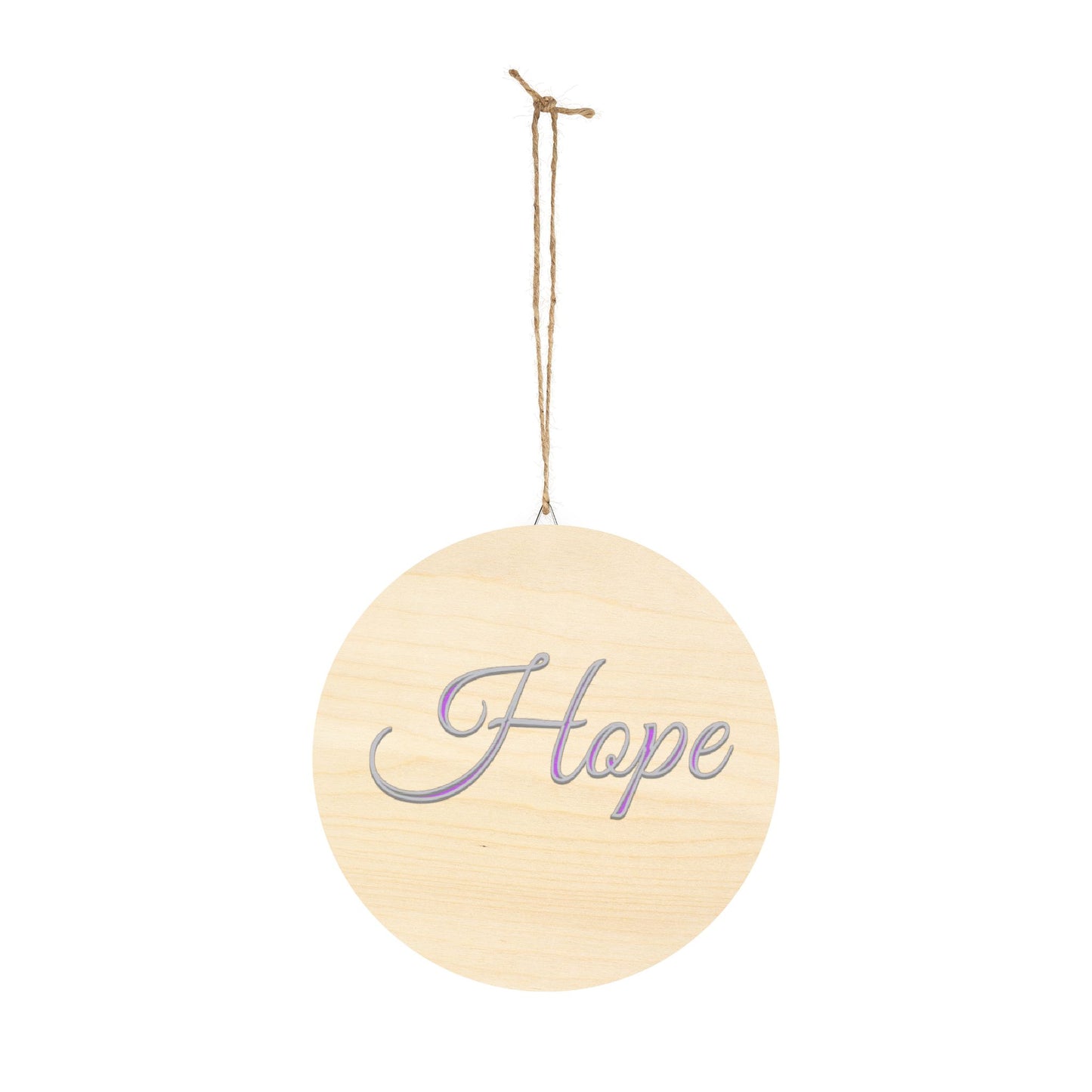 Faith, Hope and Love 'Hope' Wall Hanging — Inspirational Christian Wooden Décor