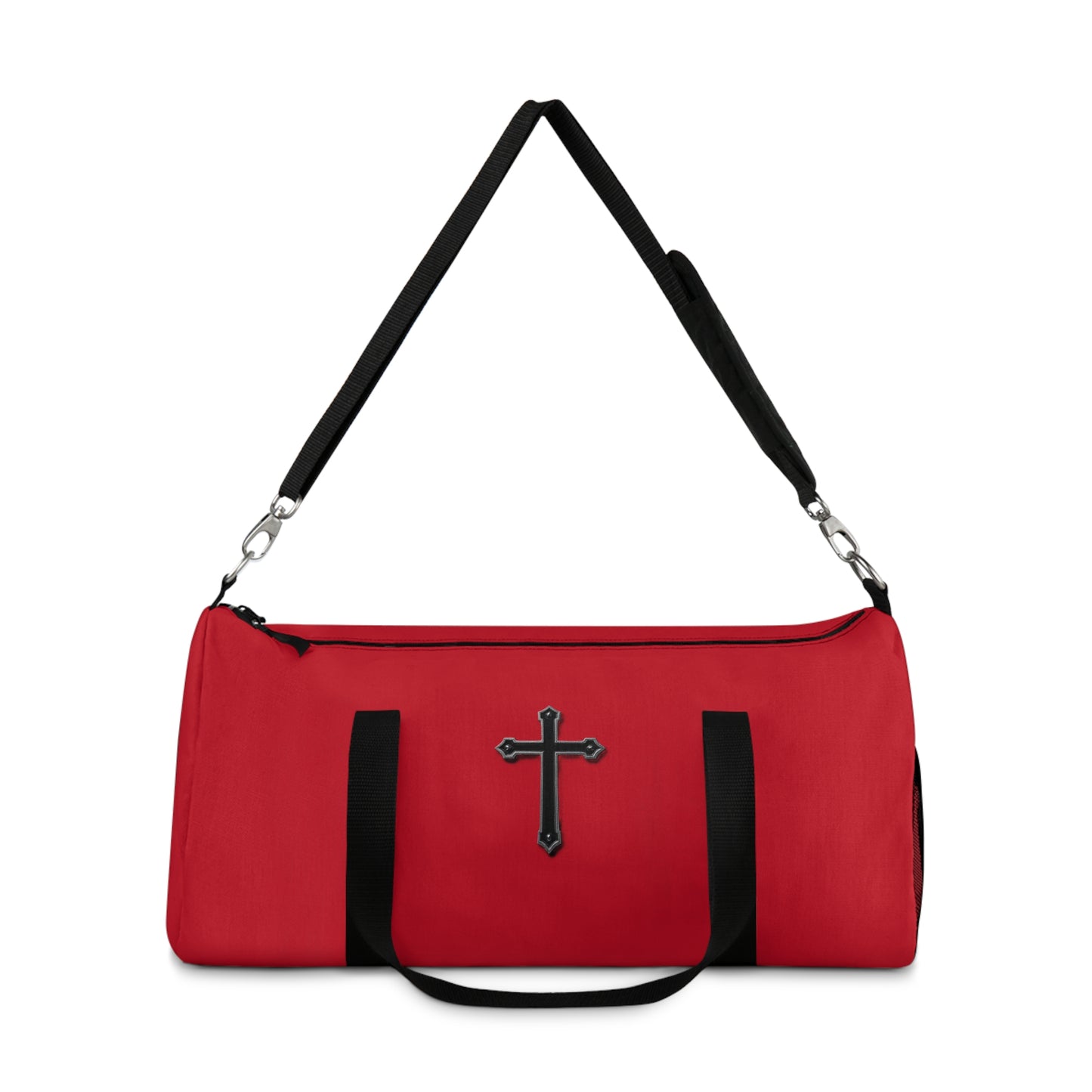 Divine Strength Duffle Bag in Red – Carry the Cross with Purpose