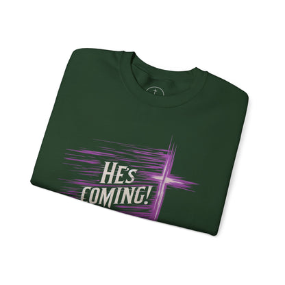 He's Coming – Men’s Christian Crewneck Sweater