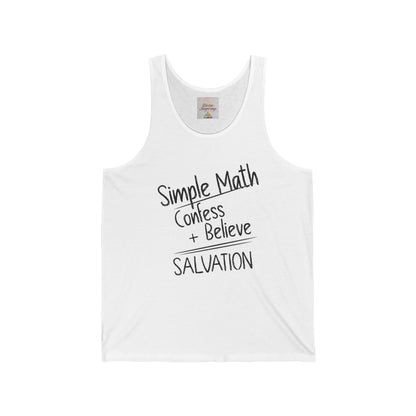 Simple Math Women’s Tank – Bold Faith (Black Chalk)