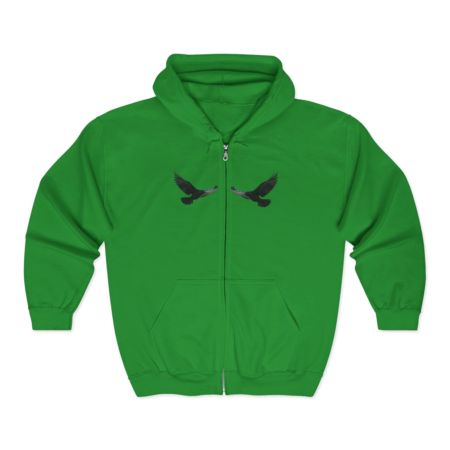 Faithful Watchers” – Cross & Crows Men’s Zip-Up Hoodie