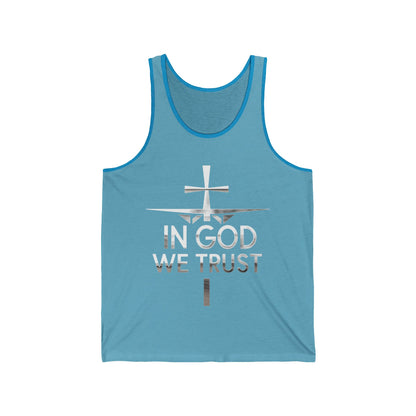 In God We Trust | Men’s Christian Tank Top with Front Design