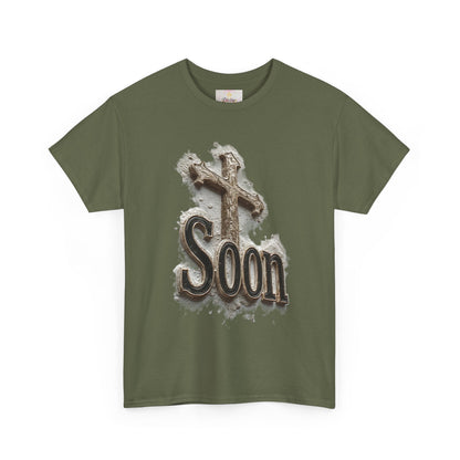 Soon: The Coming King Cross Tee – Men’s Faith Shirt