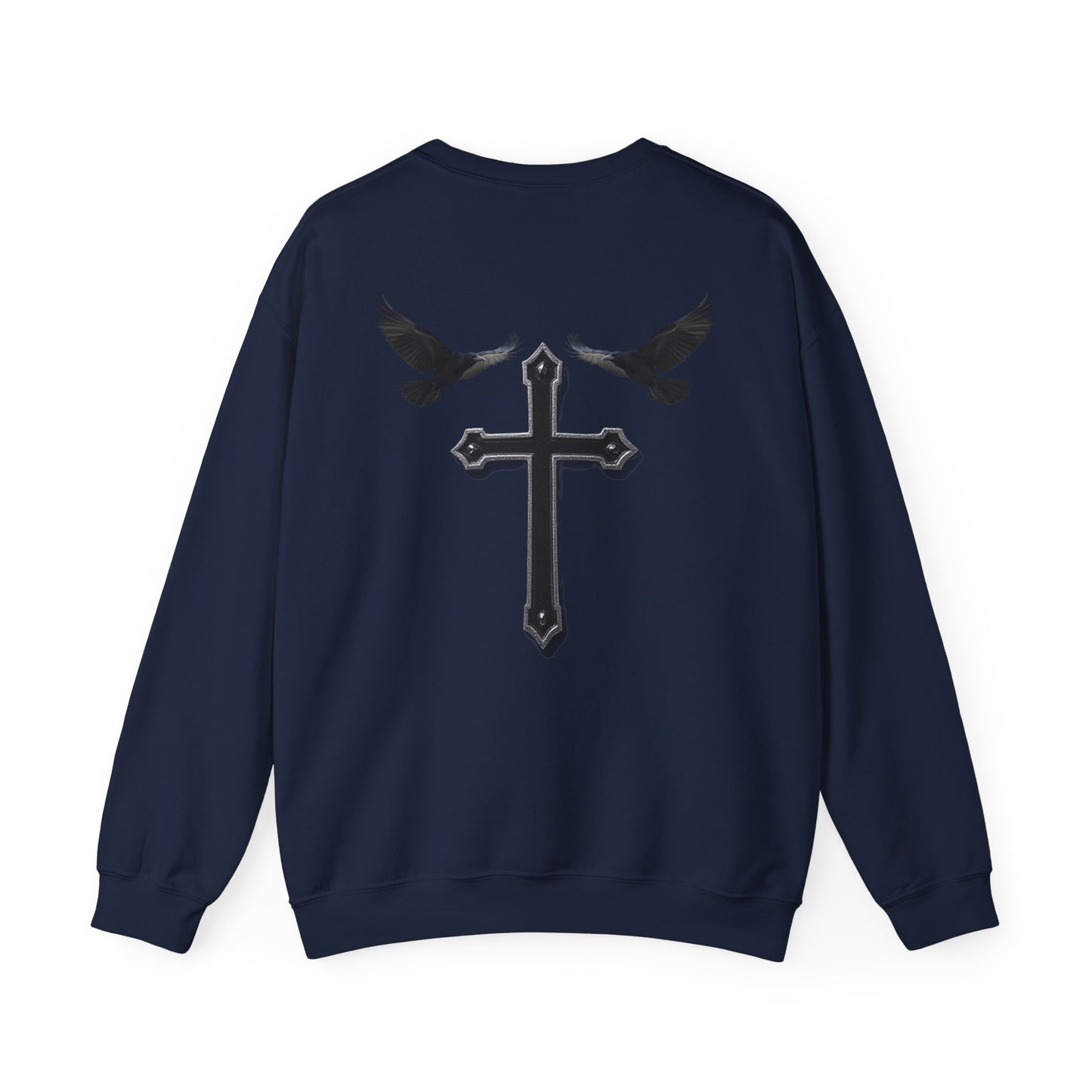 God’s Grace: Cross & Ravens Men's Sweatshirt
