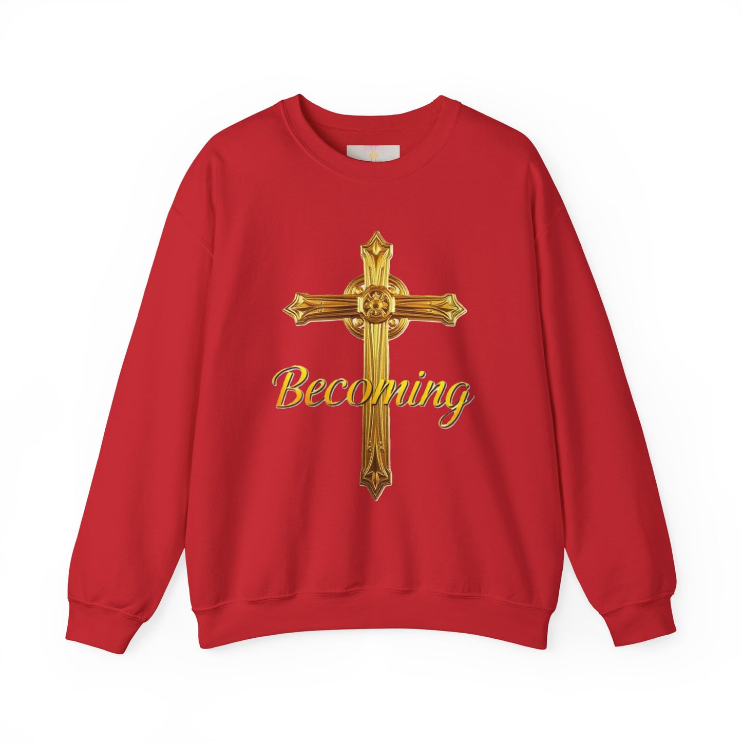 Becoming Men’s Faith Sweatshirt – Dark Lettering (Philippians 1:6)