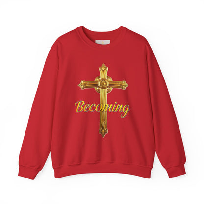 Becoming Men’s Faith Sweatshirt – Dark Lettering (Philippians 1:6)