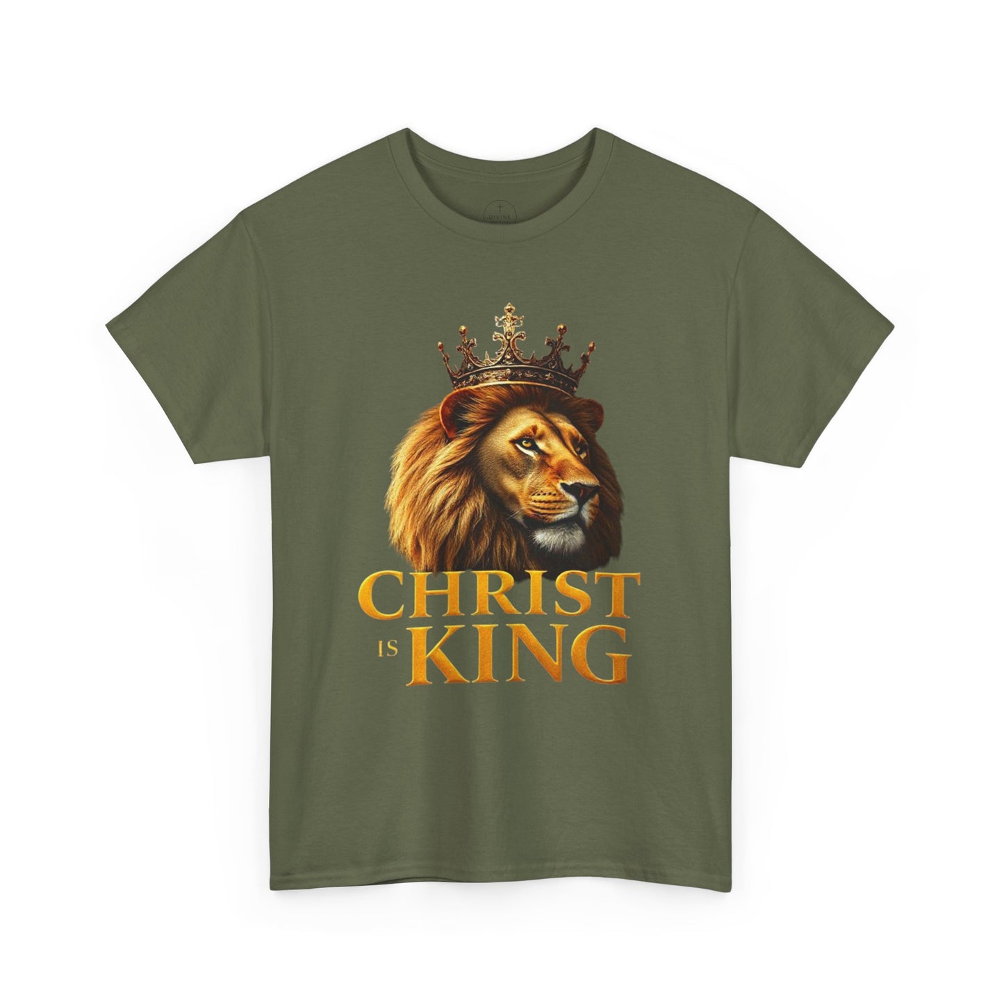 Christ Is King – Lion & Cross Men’s Christian Tee