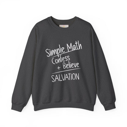 Simple Math Women’s Christian Sweatshirt (White Chalk)
