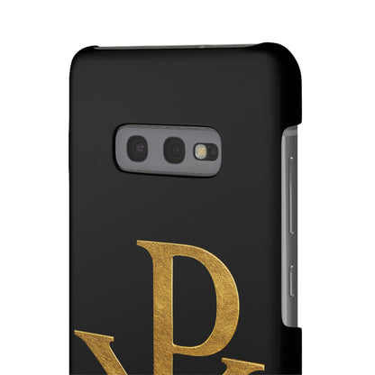 Our Eternal Hope in Christ - Black Chi Rho Snap Case for Samsung