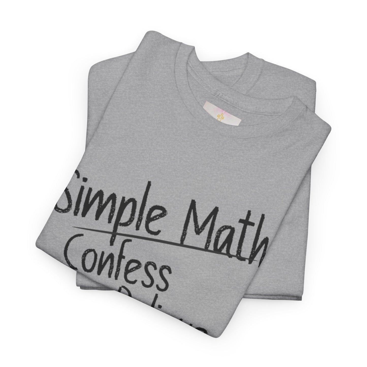 Simple Math of Salvation - Women’s Christian T-Shirt (Black Chalk)