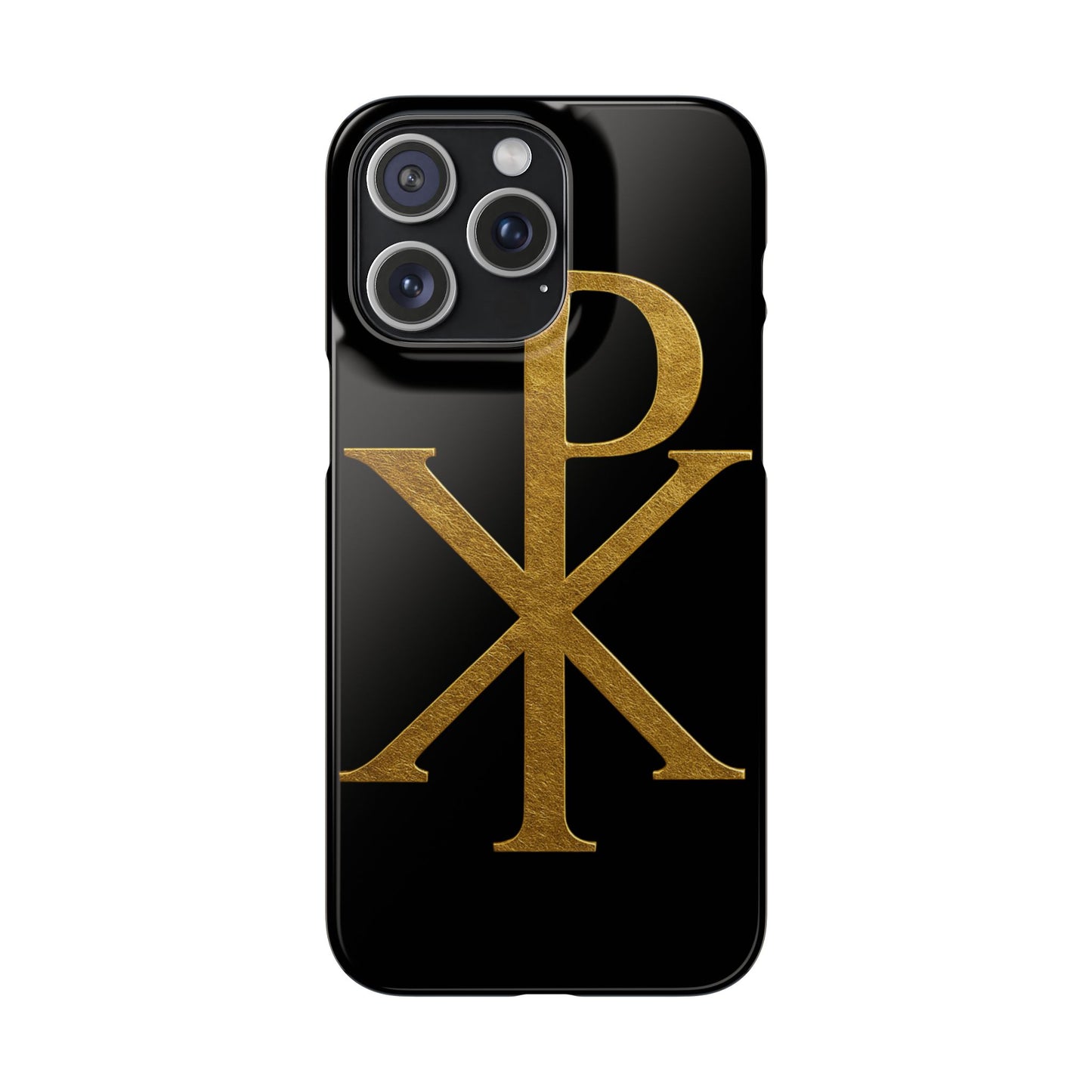 Black Chi Rho Snap Case for iPhone – The Way, Truth & Life
