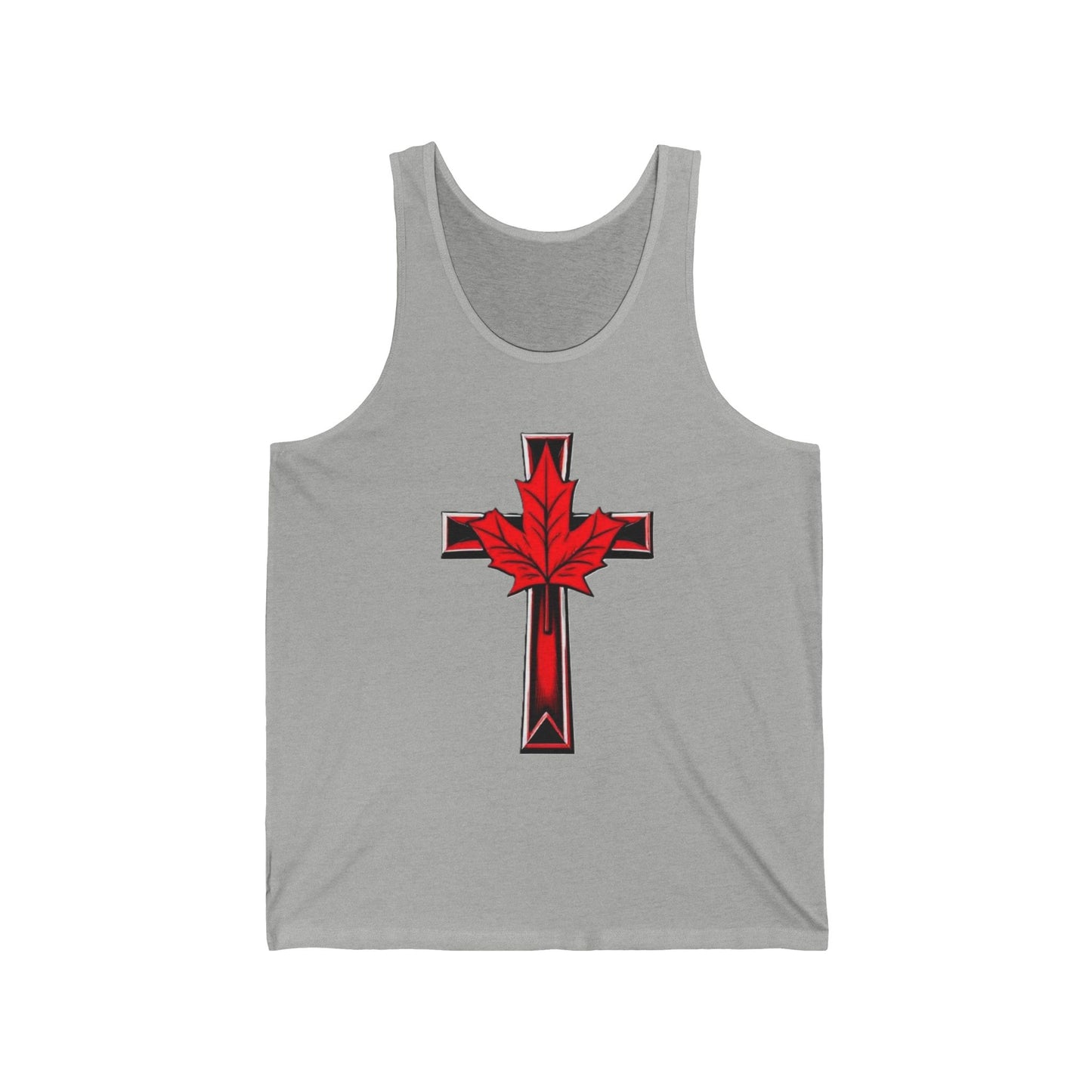 Women’s Faith & Patriot Tank | Cross and Maple Leaf Design