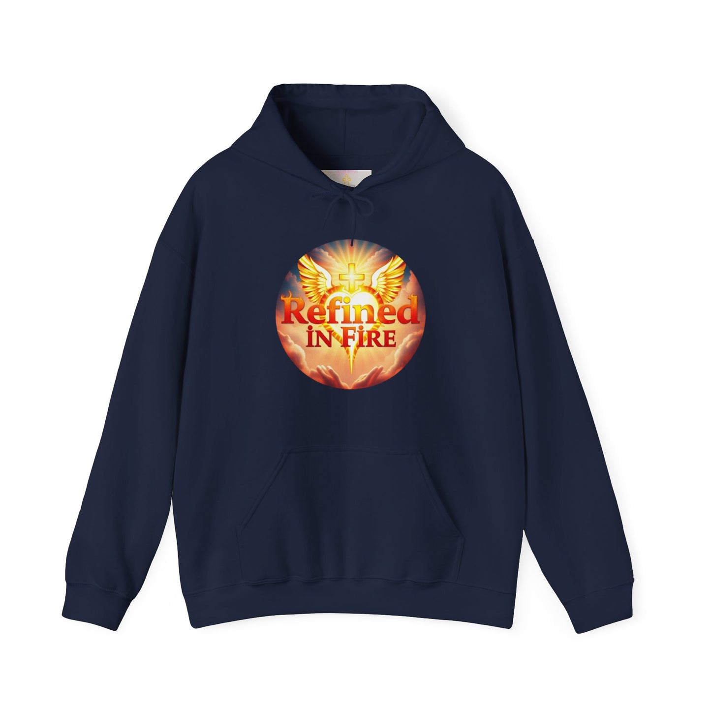 Women’s “Refined in Fire” Christian Hoodie – Flame Design Faith Pullover