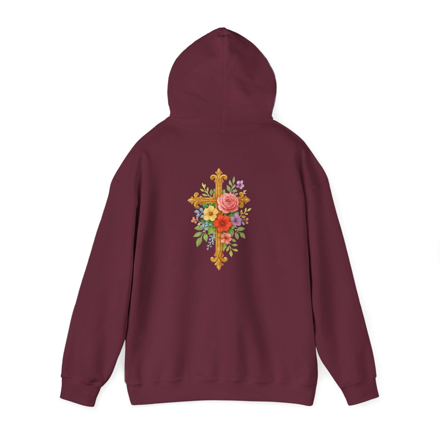 Floral Cross Women’s Christian Hoodie
