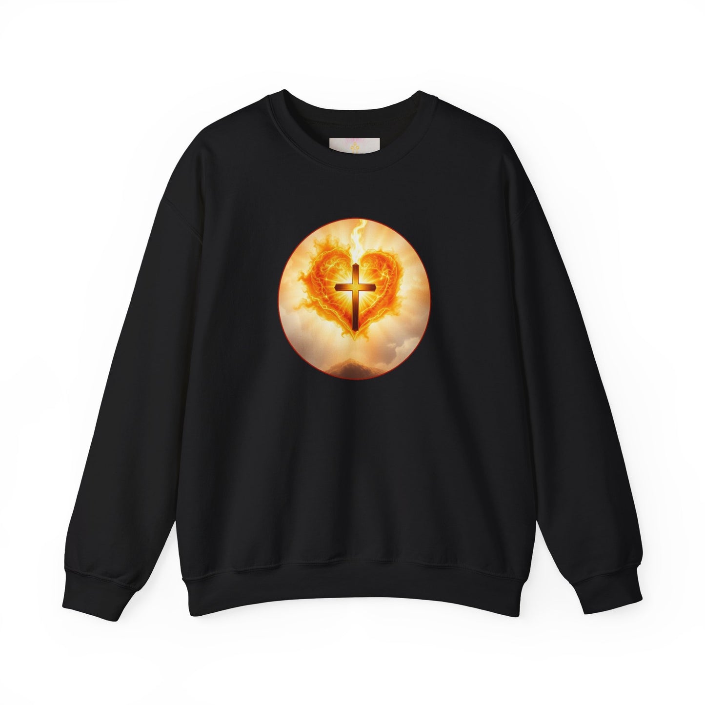Women’s Sacred Heart Christian Sweatshirt – Symbol of Divine Love Pullover