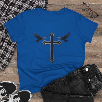 Fed by Faith – Cross & Crows Women’s Tee