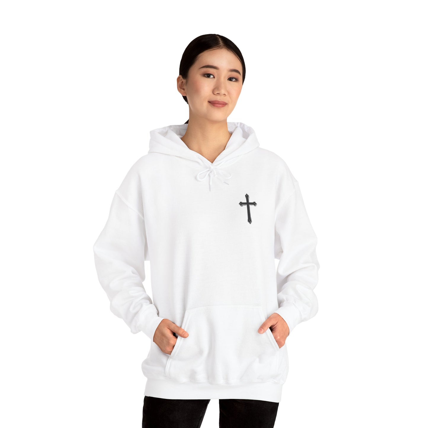 Black Cross Women’s Hoodie – Christian Apparel