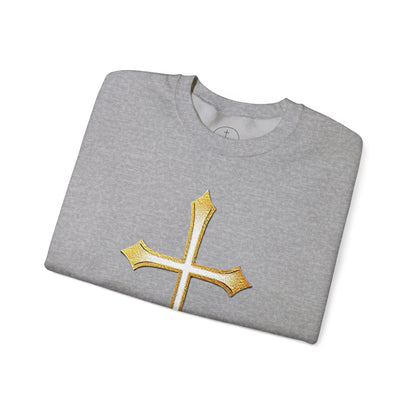 Gold Cross Men's Christian Sweatshirt