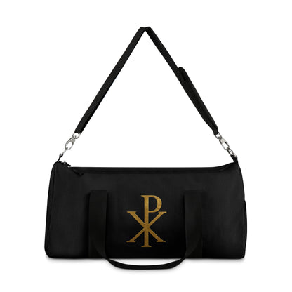 Women's Christ’s Victory Duffle Bag in Black – Chi Rho Symbol