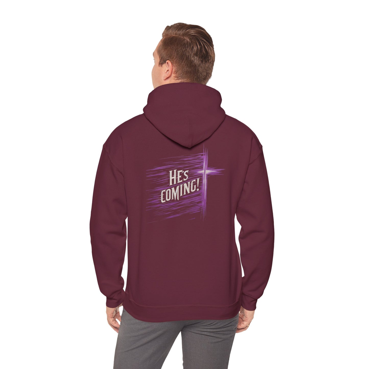 He’s Coming – Men’s Christian Hoodie