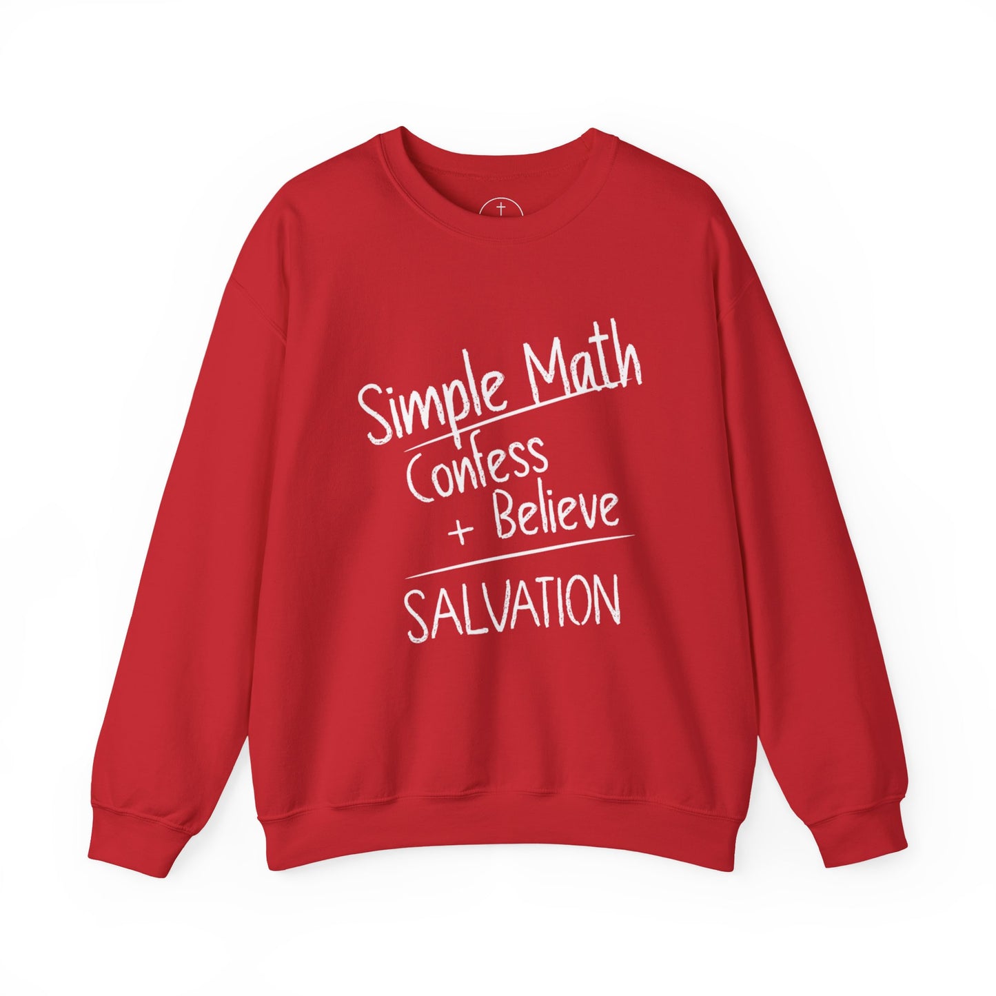 Simple Math - Men’s Christian Sweatshirt (White Chalk)
