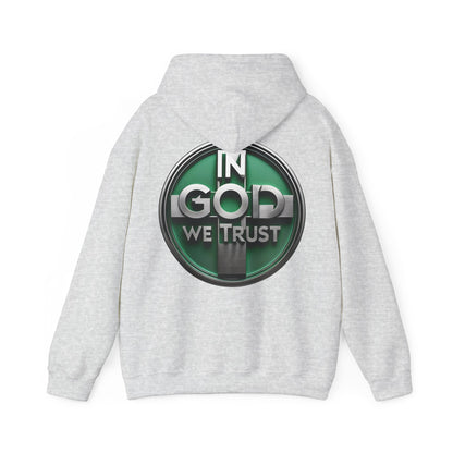 In God We Trust Men's Premium Hoodie – Faith-Inspired Christian Apparel