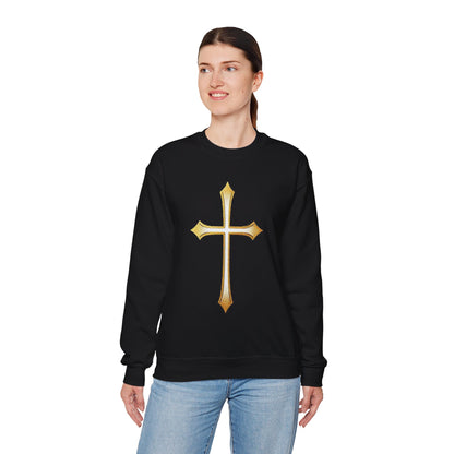 Gold Cross Women’s Christian Sweatshirt
