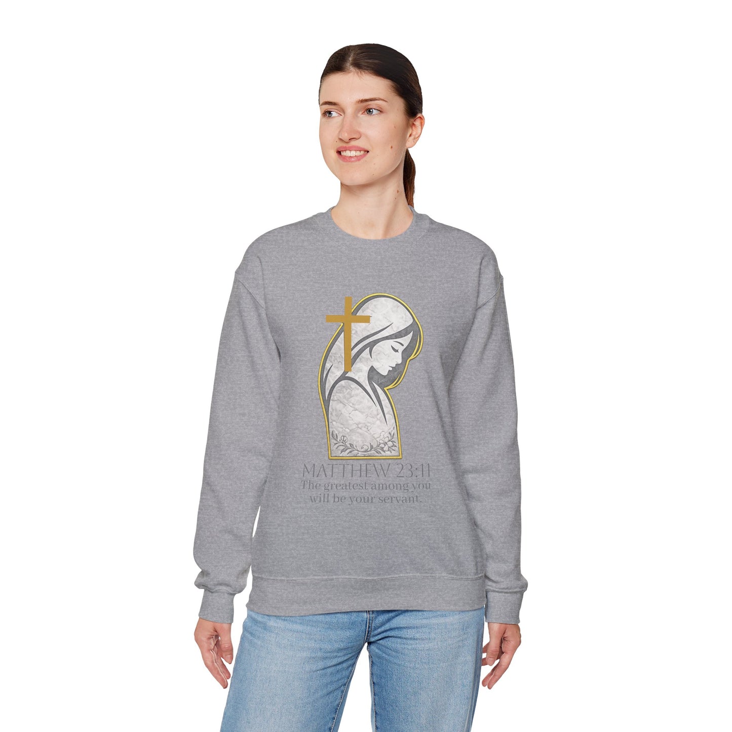 Humble Servant - Women's Christian Sweatshirt (Dark Lettering)