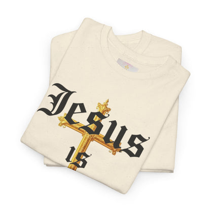 Jesus is Lord with Cross - Women's Christian T-Shirt